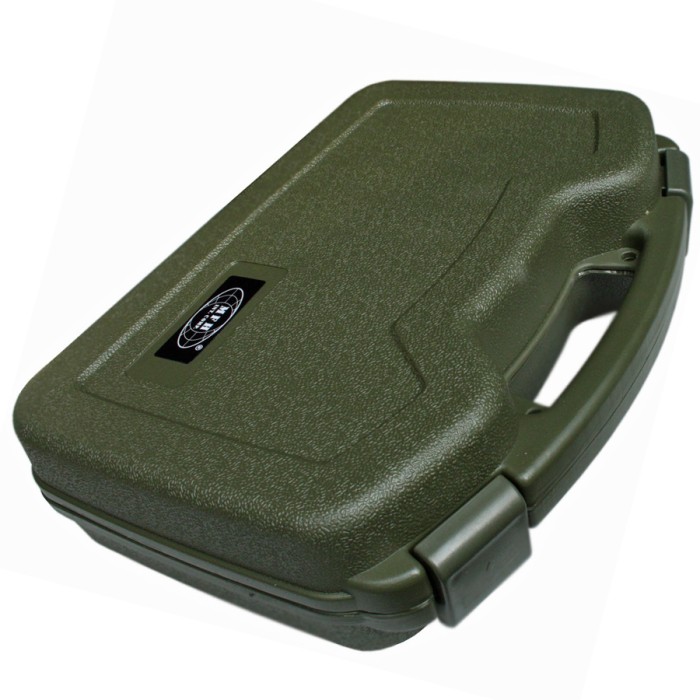 MFH Pistolenkoffer Kunststoff groß oliv mit Schaumstoffeinsatz